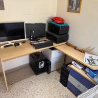 Scrivania apribile forma L