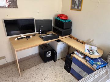 Scrivania apribile forma L