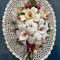 Soprammobile a fiori Capodimonte