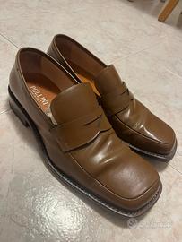 Mocassini Pollini uomo pelle marrone tg 43