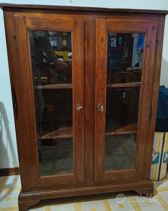 Vetrina Antica fine '800 legno massiccio Autentica