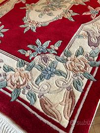 Tappeto cinese Aubusson fatto a mano in lana