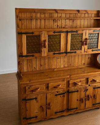 Credenza in Pino di Svezia massello con cerniere
