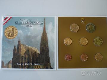 AUSTRIA 2006-07-08-10 EURO 8 monete FDC