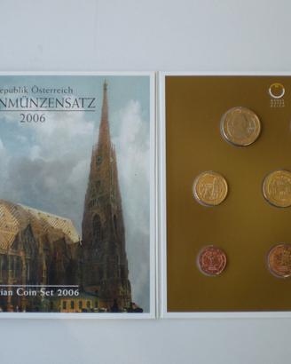 AUSTRIA 2006-07-08-10 EURO 8 monete FDC