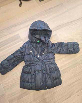 Cappotto Piumino Benetton, tg XXS (3/4 Anni), Blu 
