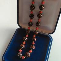 collana vintage in perle di vetro di Murano fiorat