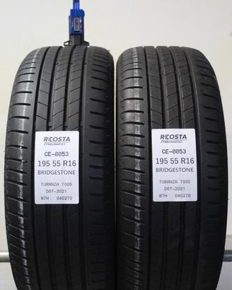 2 GOMME USATE 195 55 R16 BRIDGESTONE 87H
