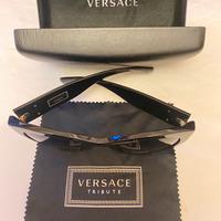 Occhiali da sole Versace oro nero Medusa Tribute