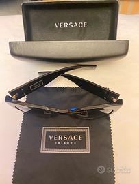 Occhiali da sole Versace oro nero Medusa Tribute