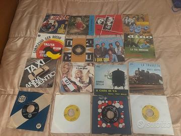 Lotto di 16 vinili 45 giri misti vintage