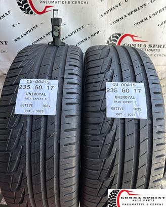 2 PNEUMATICI 235/60 R17 UNIROYAL ESTIVE