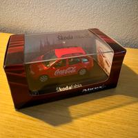 Modellino Skoda Fabia Coca Cola scala 1:43 nuovo