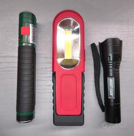 Lampade varie Parkside + torcia varifocale 