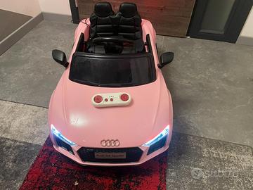 Auto Elettrica Bambini Audi R8 Spyder Rosa con rc