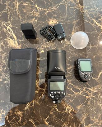 Flash Godox V1N + Godox  Xpro-N Trigger i-TTL
