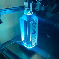 Stand basetta lampada bottiglia gin tonic Bombay