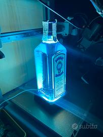 Stand basetta lampada bottiglia gin tonic Bombay