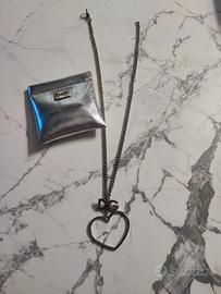 Collana acciaio cuore Dolce e Gabbana argento 