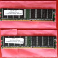 RAM DDR 1gb PC3200 400MHz per PC desktop vintage