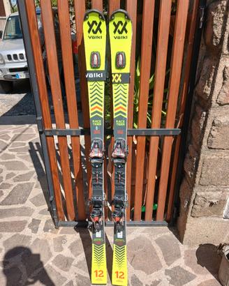 coppia sci da slalom  155 cm  R 12mt 