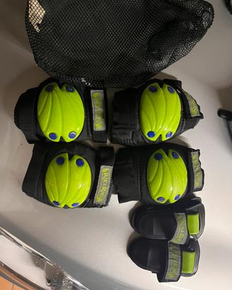 Kit 6 pezzi protezione skate/roller