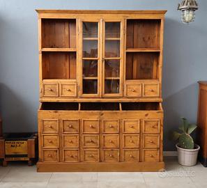 CASSETTIERA LIBRERIA RESTAURATA DA FARMACIA