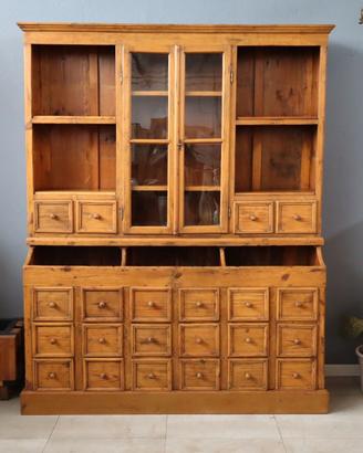 CASSETTIERA LIBRERIA RESTAURATA DA FARMACIA