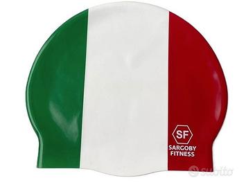 Cuffia da nuoto ITALIA adulti silicone nuovo