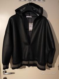 Felpa Siviglia oversize con cappuccio e zip