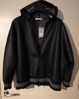 Felpa Siviglia oversize con cappuccio e zip