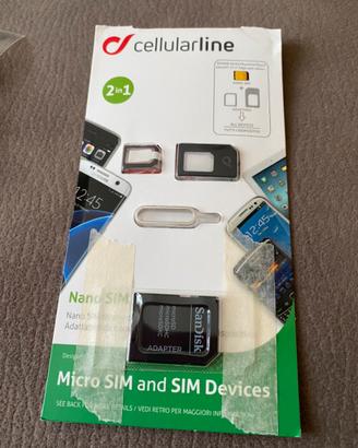 Adattatore Nano-Micro-SIM e micro SD