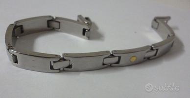 bracciale uomo acciaio inox -oro