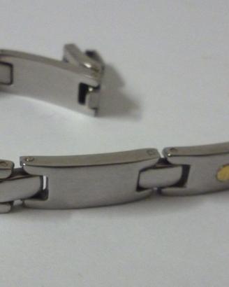 bracciale uomo acciaio inox -oro