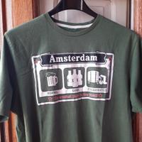 Green T Shirt Amsterdam - Terranova TG. XL