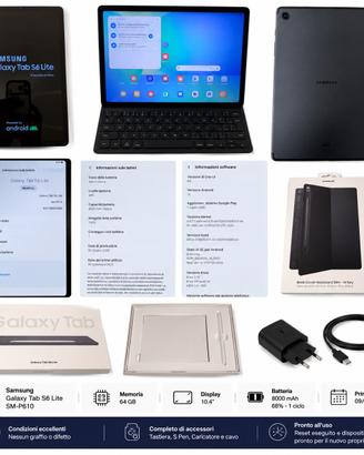 Samsung Galaxy Tab S10 10.9” + Cover Keyboard Slim