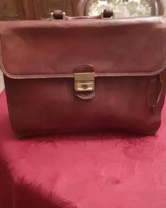 Borsa valigetta in cuoio