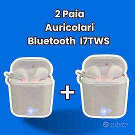 2 PAIA di AURICOLARI BLUETOOTH I7TWS (NUOVI)