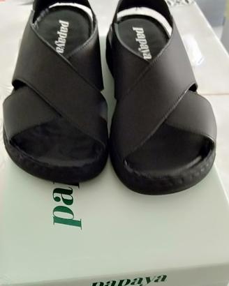 sandali papaya in pelle nuovi n37