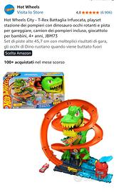 Pista  hot wheels t-rex verde