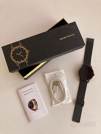 Smartwatch, orologio intelligente, nero elegante