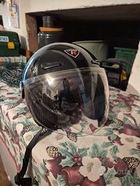 casco aperto con visiera