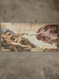 Quadro La creazione di Abramo Michelangelo 120x60