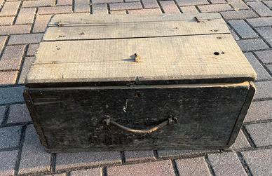 Vecchia Cassetta in Legno - Bauletto Portautensili
