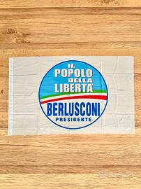 🇮🇹 Bandiera PdL Berlusconi Presidente - 144x88