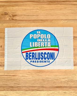 🇮🇹 Bandiera PdL Berlusconi Presidente - 144x88