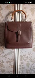 Borsa pelle marrone
