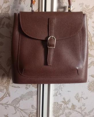 Borsa pelle marrone