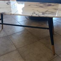 Tavolino in vetro effetto marmo Maison du Monde