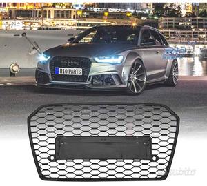 GRIGLIA PER AUDI A6 4G 14-18 LOOK RS6 NERO LUCIDO